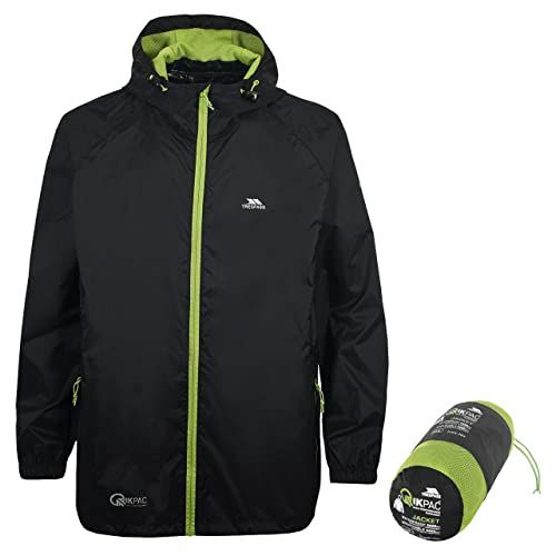 Trespass Qikpac regenjas - Unisex - XXS - Zwart