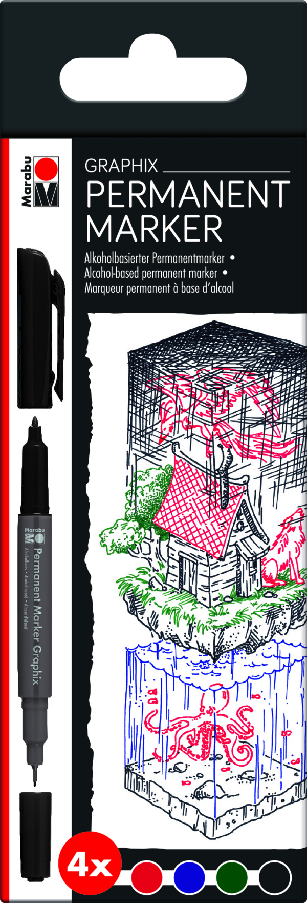 Marabu Permanentmarker Graphix-Set - 4007751738745