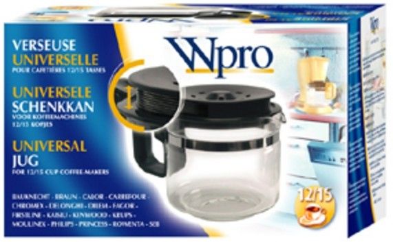 WPRO UCF001 - Onderdeel & accessoire voor koffiemachine - zwart, transparant