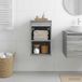 Maison Exclusive Armoire de salle de bain exclusive, gris Sonoma, 30 x 44,5 x 50 cm, en panneaux de particules