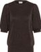 Kaffe KAregina Pleat Pullover Dames Trui - Coffee Bean