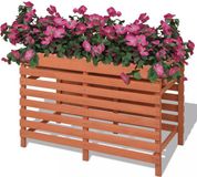 vidaXL Plantenbak Hout 100x50x71 cm Bruin