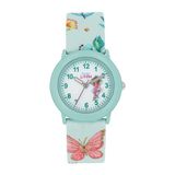 Prinzessin Lillifee polshorloge meisjes kinder quartzhorloge analoog, met textielband, 3 bar waterbestendig, wordt geleverd in horlogegeschenkdoos
