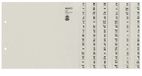 Leitz 13240085 Alfabetische tabbladindex Papier Grijs