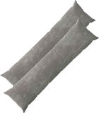 vidaXL - Kussensloop - 2 stuks - HEERLEN - Donkergrijs - 40 x 145 cm - Katoensatijn
