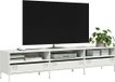 Maison Exclusive - Meuble TV, blanc, 202x39x43,5 cm, en acier galvanisé