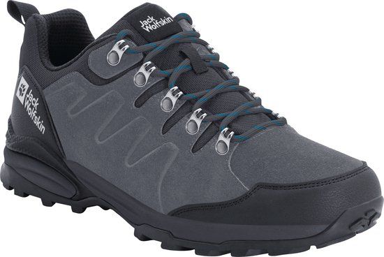 Jack Wolfskin REFUGIO TEXAPORE LOW M Heren Wandelschoenen - grijs / zwart - Maat 44