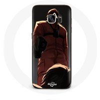 Maniacase Hoesje voor Samsung Galaxy S7 Inktvis Spel Rode Soldaat met Driehoeksmasker