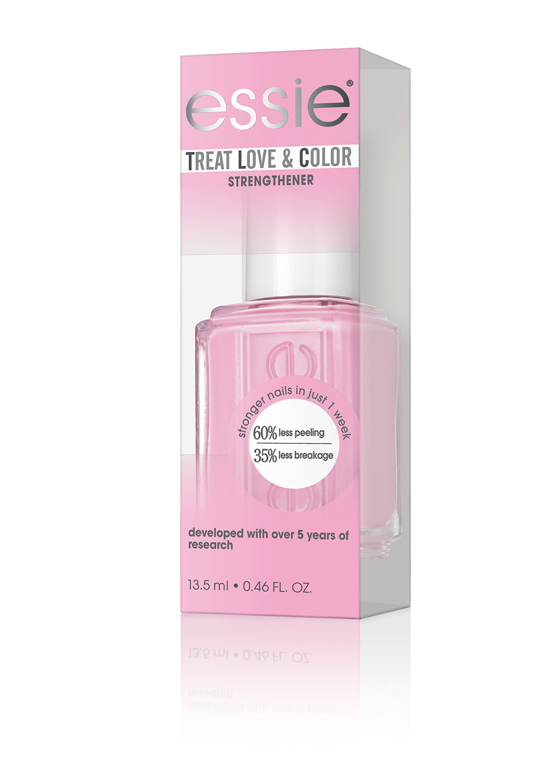 Essie treat, love & color - 55 power punch pink - roze - verzorgende nagellak - 13,5 ml