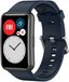 Strap-it Huawei Watch Fit New siliconen bandje - donkerblauw