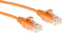 ACT Oranje 5 meter LSZH U/UTP CAT6 datacenter slimline patchkabel snagless met RJ45 connectoren DC9105