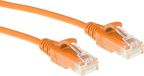 ACT Oranje 5 meter LSZH U/UTP CAT6 datacenter slimline patchkabel snagless met RJ45 connectoren DC9105