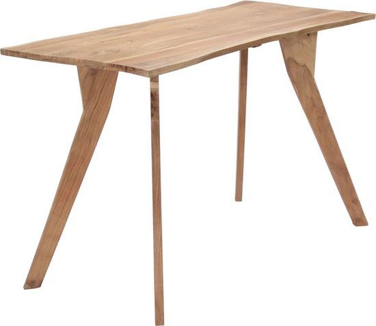 vidaXL Eettafel 120x58x76 cm massief acaciahout