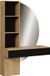 Vicco Melora commode – 100 cm avec miroir LED chêne/noir