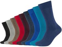 Camano Uniseks sokken, 9 paar, blauw (jeans mix 5703), 35/38 EU