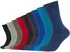 Camano Uniseks sokken, 9 paar, blauw (jeans mix 5703), 35/38 EU