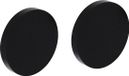 Intersteel Rosace aveugle ø55x8 mm aluminium noir
