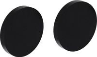 Intersteel Rosace aveugle ø55x8 mm aluminium noir