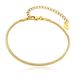 Cilla Jewels Smalle Goudkleurige Verstelbare Schakelarmband van Edelstaal