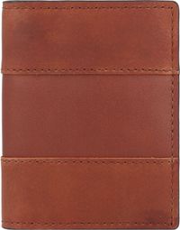 FOSSIL Everett Card Case Bifold Medium Brown Leren Kaarthoes