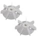 cyclingcolors 2 x roue de ventilateur, moteur électrique, plastique, ventilateur compresseur, pales de ventilateur, arbre, roue à ailettes, 120 mm x 14,2 mm