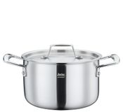 Spring Gourmet Kookpan met deksel, diameter 18 cm, 2,7 l, roestvrij staal, inductie