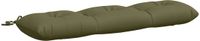 vidaXL Coussin de banc VIANEN 100% Polyester vert olive 130 x 30 x 12 cm