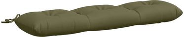 vidaXL Coussin de banc VIANEN 100% Polyester vert olive 130 x 30 x 12 cm