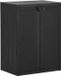 Merkloos Armoire de jardin Plastique Noir Fermant à clé