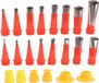 Shenzhen Haorui Industrial Technology Co., Ltd. Kitspuitmond-applicator 16-delige - Roestvrijstalen Kitgereedschapset