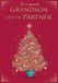 Piccadilly Greetings Kerstkaart naar een speciale kleinzoon & partner Foil tree - 9 X 6 inch