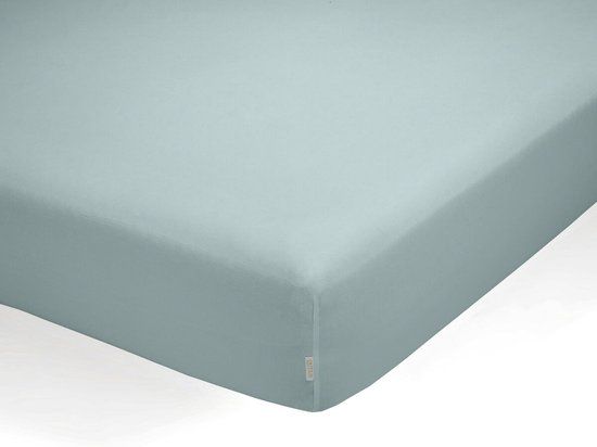 Onderlaken Alexandra House Living QUTUN Licht Blauw 140 x 200 cm - Biologisch Katoen