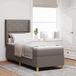Maison Exclusive - Lit boxspring avec tête de lit, couleur taupe, 80 x 200 cm, rembourré