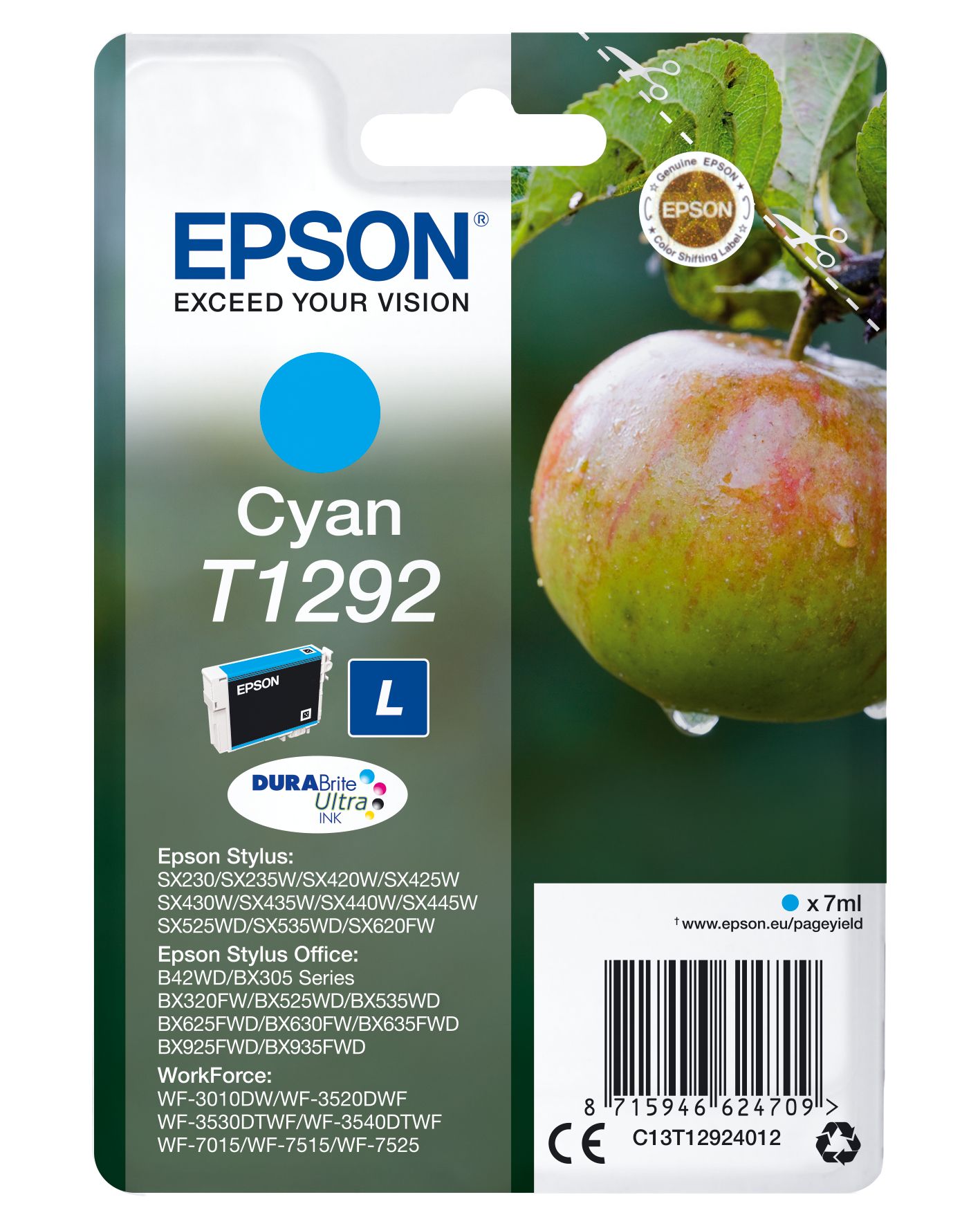 Epson T1292 Cyan Ink Cartridge