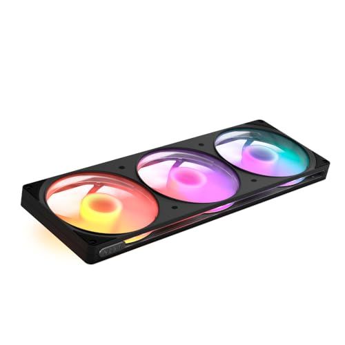 NZXT F420 RGB - 420mm Enkelram PWM RGB-fan - Zwart