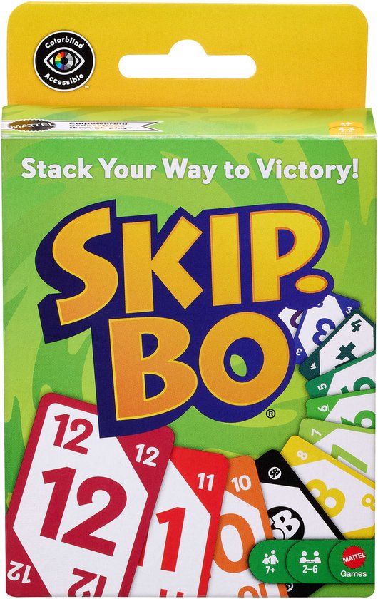 Mattel Games Skip-Bo kaartspel - Refresh - Voor 2 tot 6 spelers
