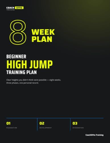 8-Week Beginner High Jump Training Plan: Training Journal for First-Year Jumpers