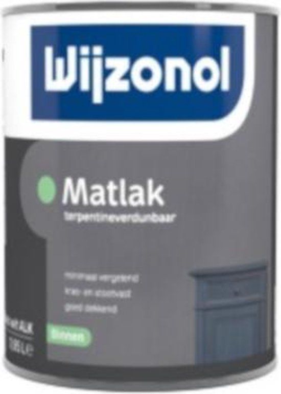 Wijzonol Matlak Op Terpentinebasis 1 Liter 100% Wit