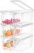 Azomor® Conteneur alimentaire étanche et polyvalent en plastique avec couvercle 6,5L