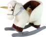 Lean Toys Cheval à bascule Siège à bascule Licorne blanche - Avec son - 48 x 60 x 33 cm - Rocking chair