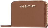 VALENTINO Portemonnee Zero Re Zip Around Wallet Cuoio Donkerbruin