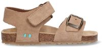 BunniesJR 225416-408 Jongens Platte Sandalen - Taupe - Imitatieleer - Klittenband