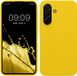 kwmobile telefoonhoesje geschikt voor Samsung Galaxy A37 5G - Hoesje met siliconen coating - Smartphone case in stralend geel