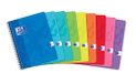 Oxford Color Life notitieboeken, 17 x 22 cm, kleine ruitjes, 5 mm, 100 pagina's, omslag, kaarten, verschillende kleuren, 60 stuks