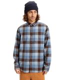 Quiksilver Trui Motherfly Plaid LS Shirt Blauw XS