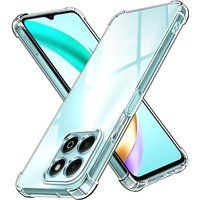 Phonillico® Case voor Honor X6b - Schokbestendige bescherming Zachte siliconen Transparant