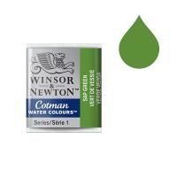 Winsor & Newton Cotman Sap Green Watercolor Paint - Half Pan