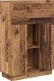 vidaXL Bureau van antiek hout, 71,5 x 31,5 x 106,5 cm