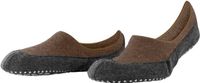 FALKE Cosyshoe Noppen op de zool wol huissokken heren bruin - maat 39-40
