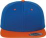 Yupoong Flexfit - Classic Snapback Twee Kleuren Pet - Koninklijk Blauw / Oranje